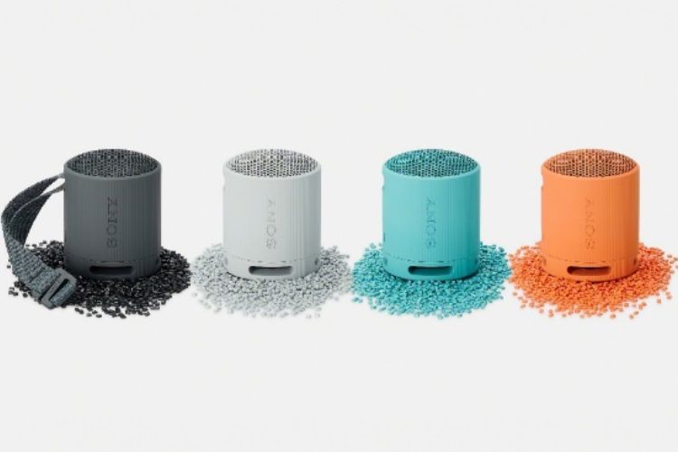 Sony SRS-XB100 speaker in its multitude of color options