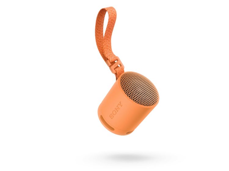 Sony SRS-XB100 speaker in orange color option