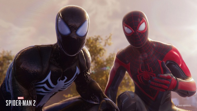 an official teaser image of Spidermen 2