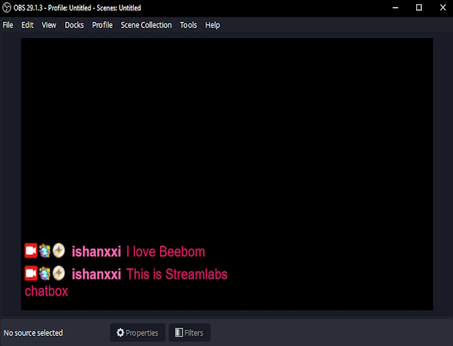 Streamlabs chatbox in OBS overlay