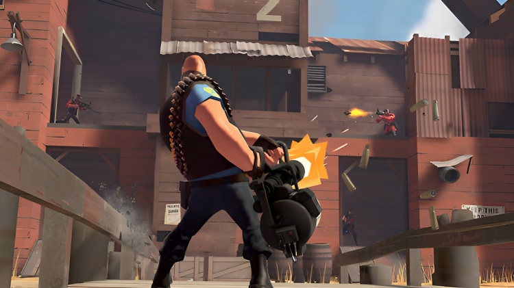 Een in-game screenshot van Team Fortress 2