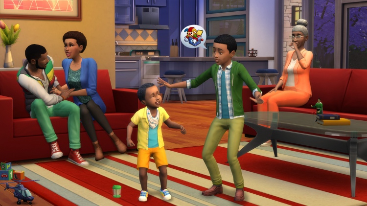 Een in-game screenshot van de Sims 4