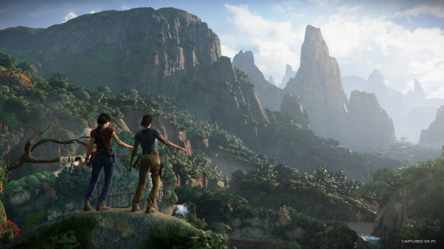 An in-game screenshot of the Uncharted Legacy of Thieves Collection 