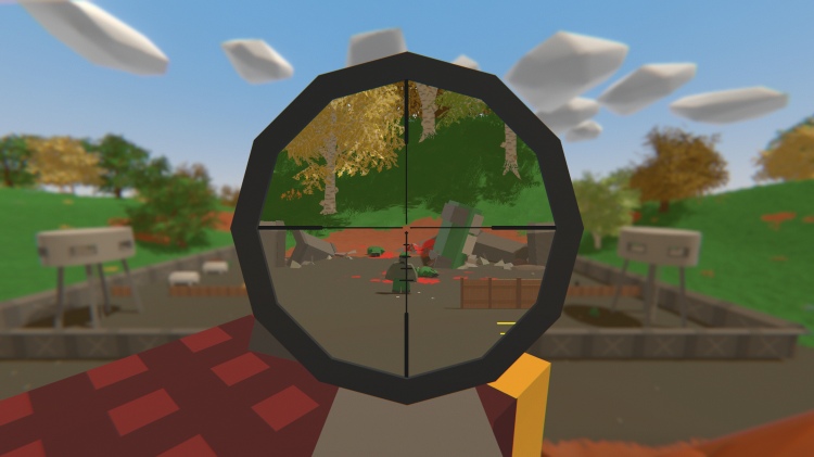 Een in-game screenshot van ongemoeid