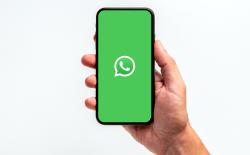WhatsApp logo with a white background