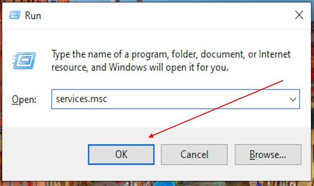Windows Services Run Command