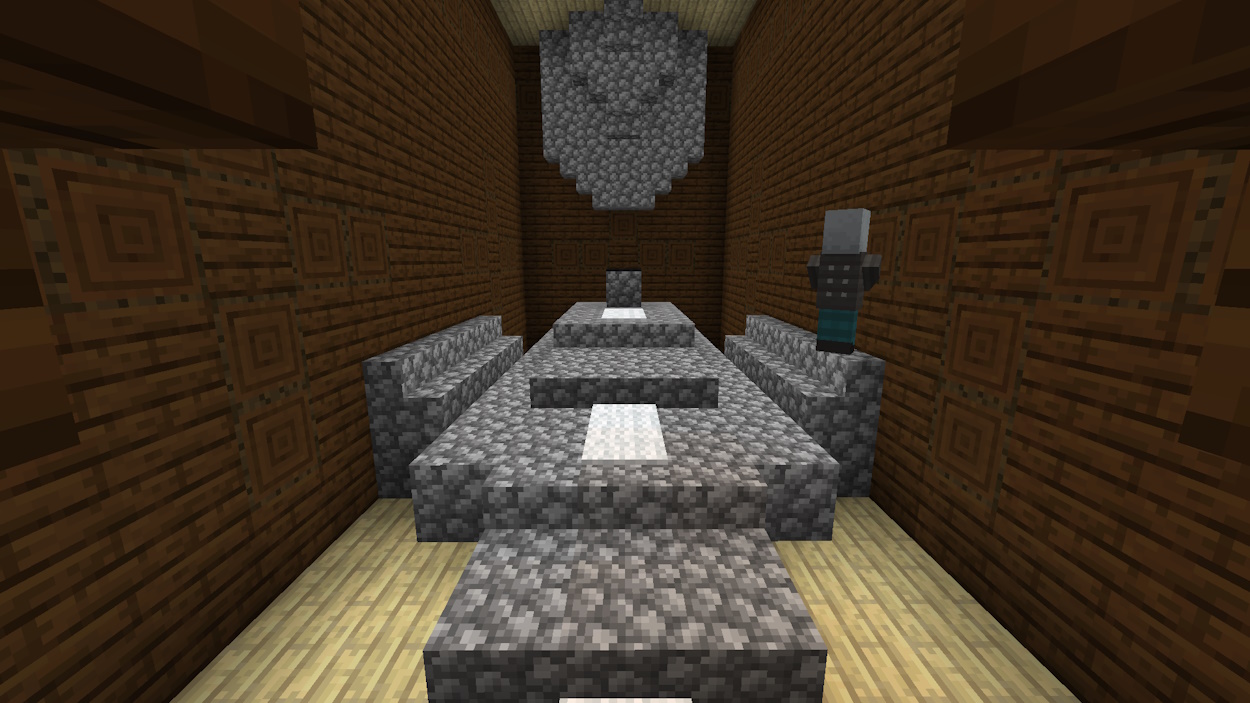 Ritual room in a woodland mansion in Minecraft