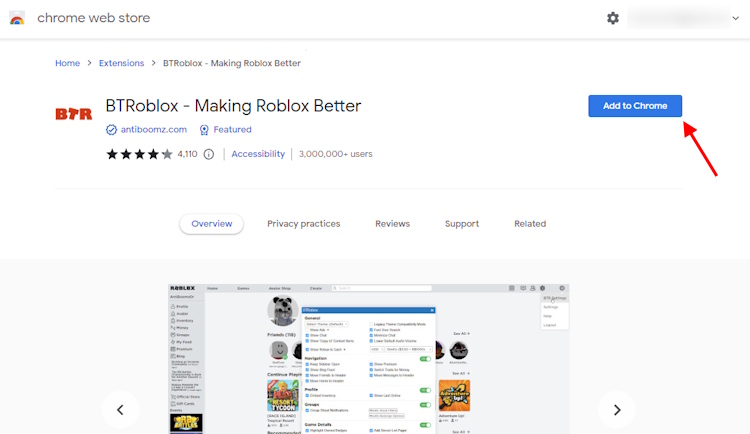 btroblox - add to chrome