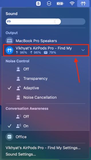 Connect AirPods to Mac