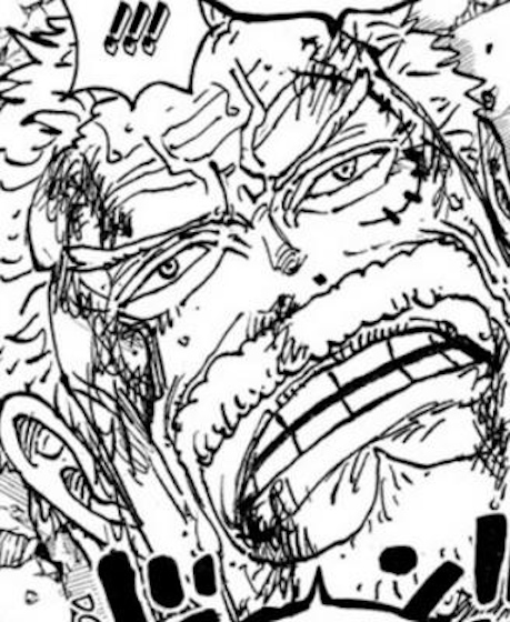 Monkey D Garp on the brink of his death in One Piece