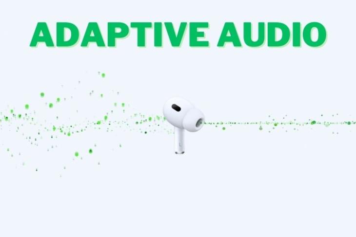 how to turn on and use adaptive audio on airpods