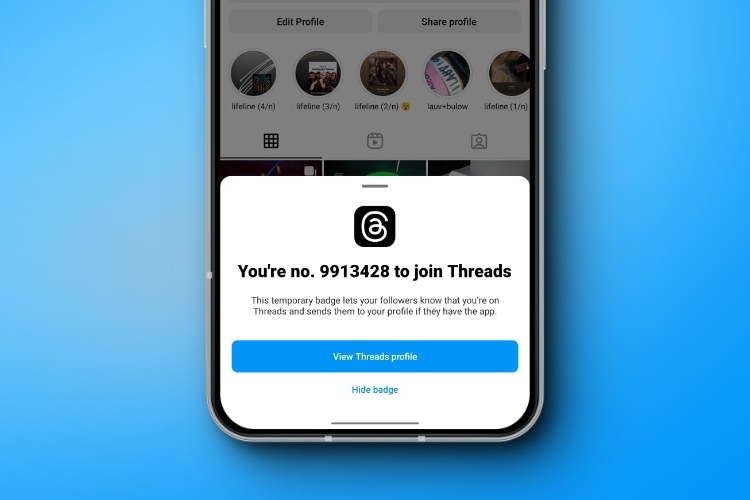 How to Unhide Threads Badge on Instagram | Beebom