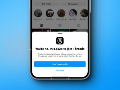 how to unhide threads badge on instagram