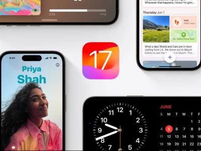 iOS 17 features are shown here as part of this banner image