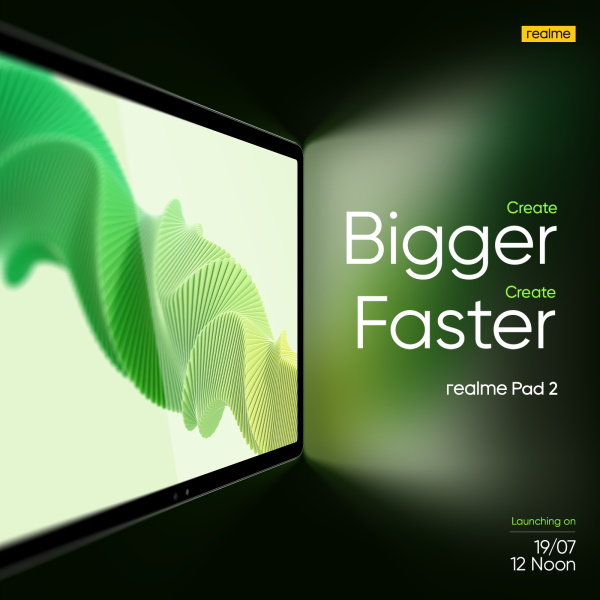 Realme Pad 2 teaser