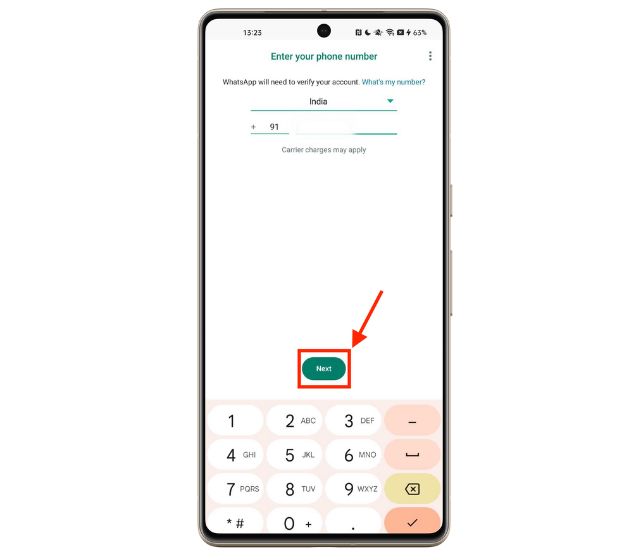 Crear cuenta de WhatsApp en Pixel 7 Pro