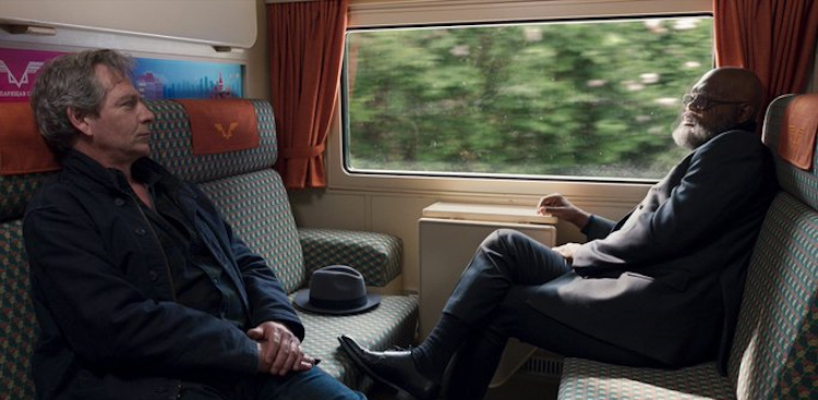 Talos and NIck Fury travelling in a train