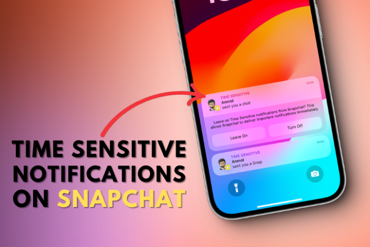 what time sensitive notifications on snapchat mean