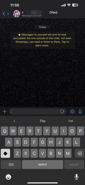 WhatsApp for iOS new translucent navigation bar