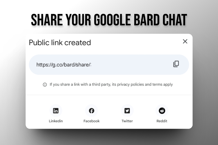 share your google bard chat