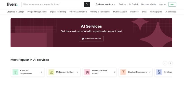 Fiverr AI services