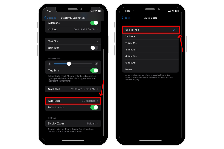 Adjust Auto-Lock Timeout in iPhone Settings
