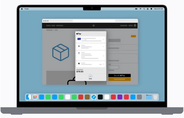 Apple Pay payment confirmation on Mac