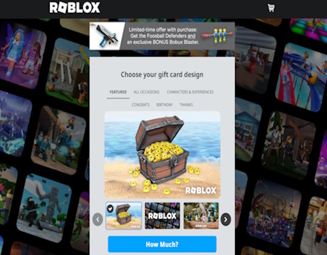 Buying online gift card roblox
