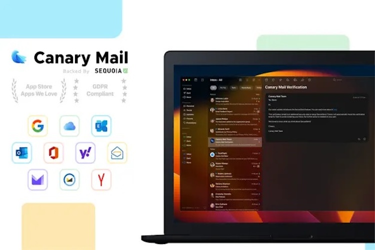 Canary Mail interface