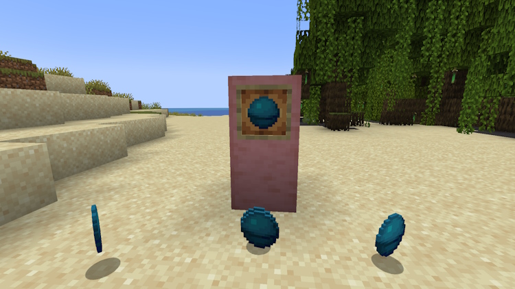 Heart of the sea item in Minecraft