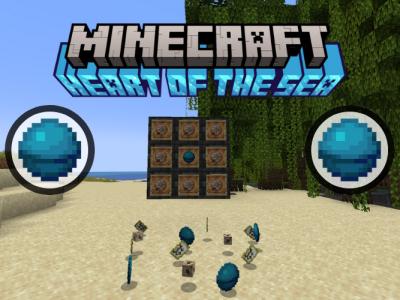 Heart of the sea items in Minecraft
