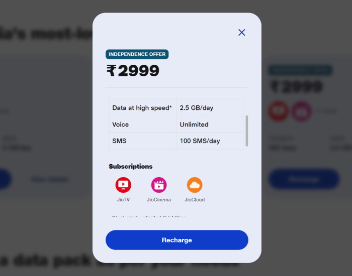 Avantages Du Plan Jio Rs 2999 2023