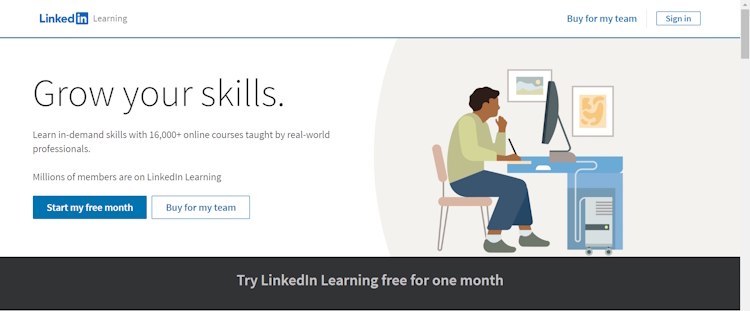 LinkedIn Learning website interface