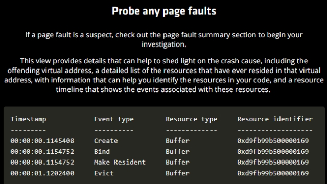 Log File Example of AMD Radeon GPU Detective Tool