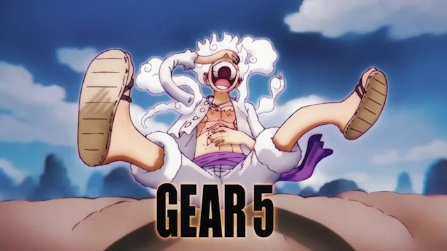 Luffy in Gear 5 form