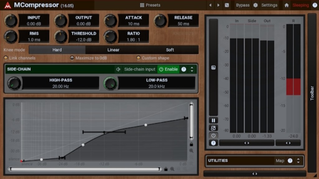 MCompressor Plugin for OBS studio with all controls