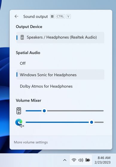 sound mixer windows 11