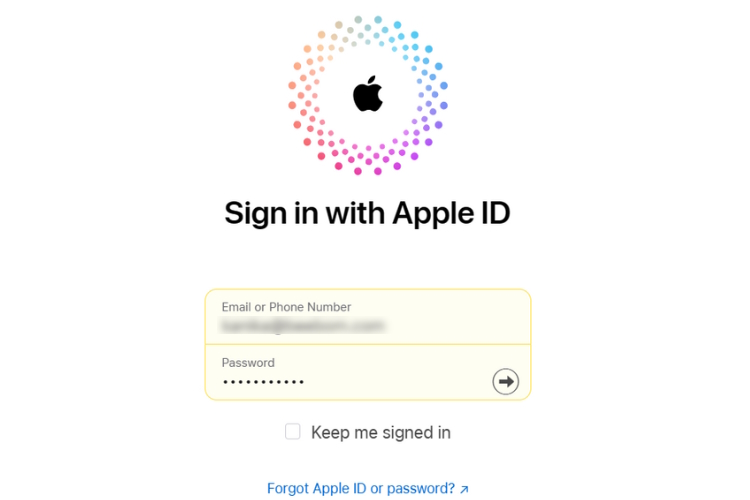 Open iCloud in a browser and Sign in with your Apple ID