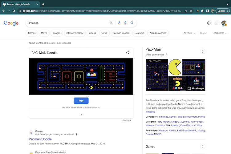 20 easter eggs escondidos no Google