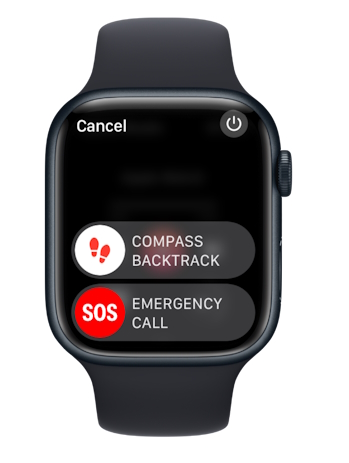 Power off options on Apple Watch