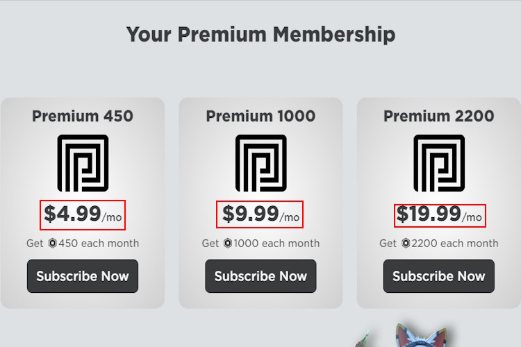 Roblox Premium Membership