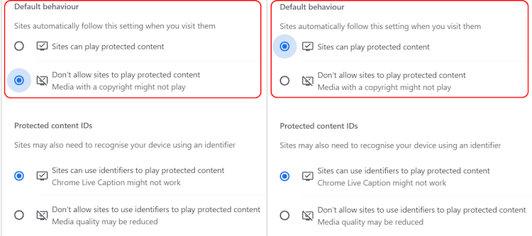 Enable or Disable Protected Content on Google Chrome