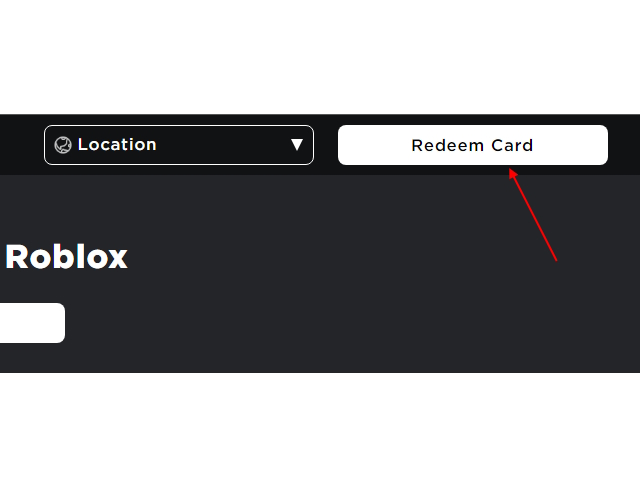 Redeem button in gift card page