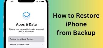 Restore iPhone from backup