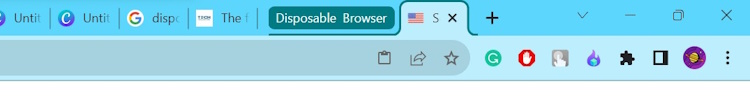 An active Disposable Browser