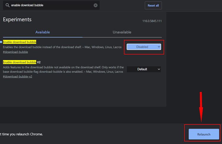 Select disable for the enable download feature