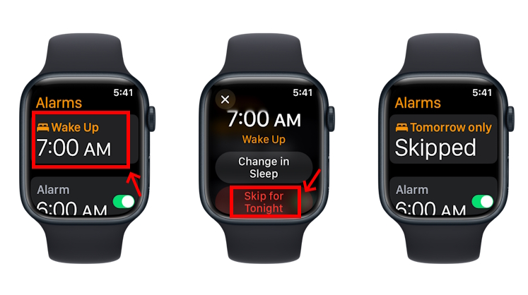 Iwatch set online alarm