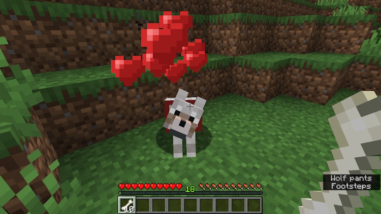 tamed wolf minecraft