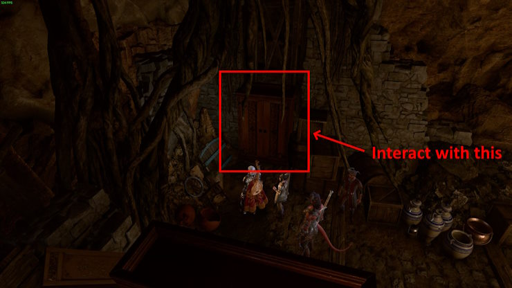 The cupboard to Zhentarim Hideout