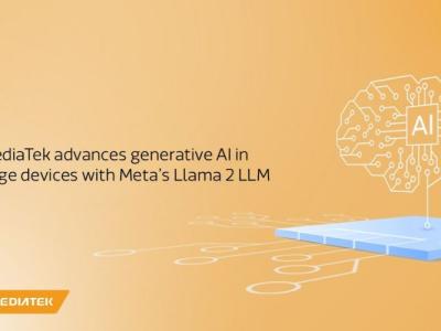 This image indicates the offical announcement by MediaTek to bring generative AI with its future flagship smartphones